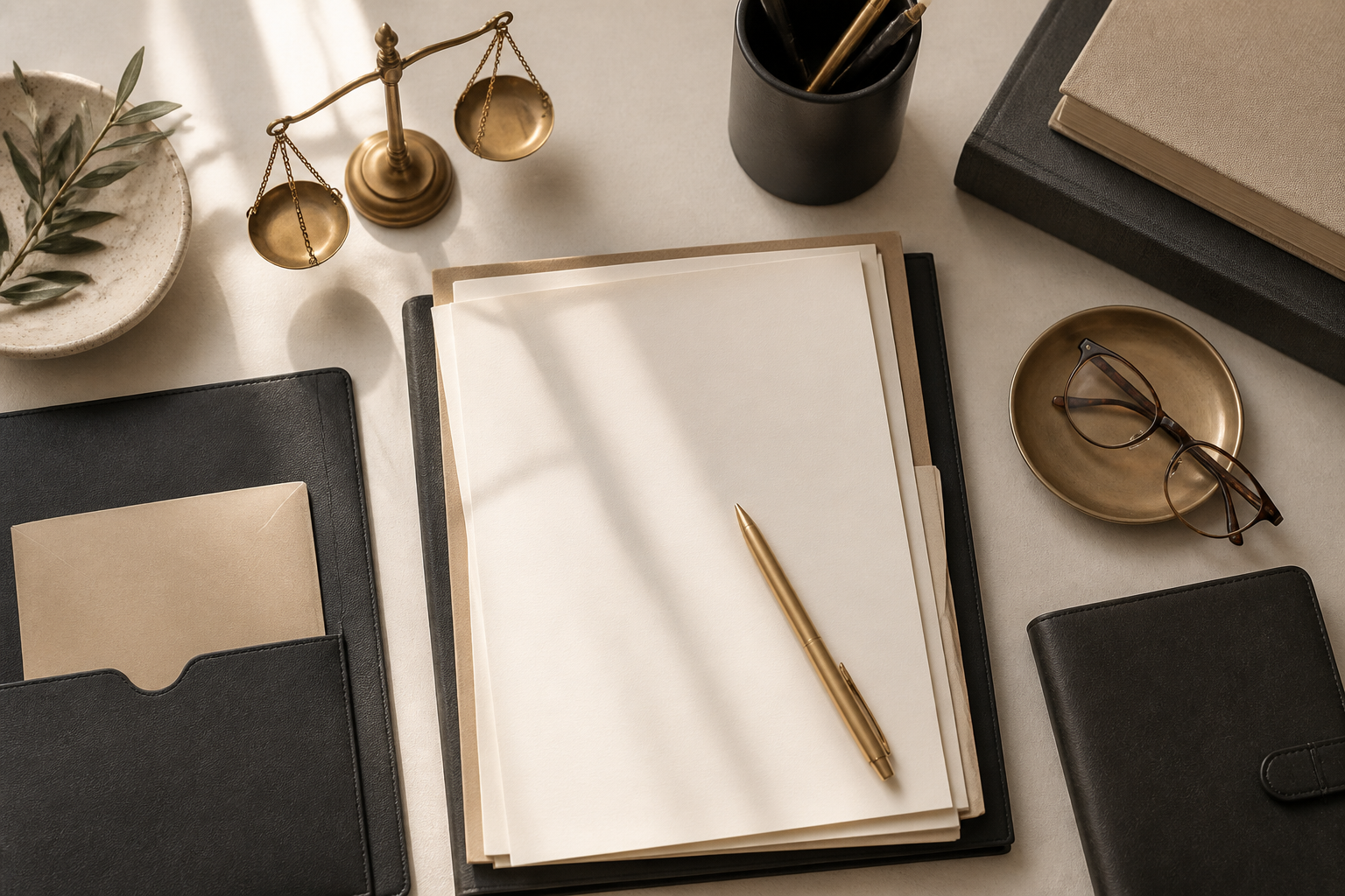 Organized legal workspace